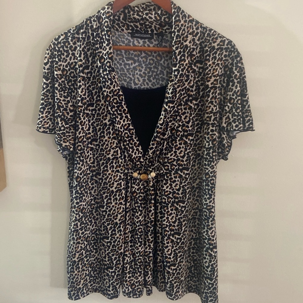 Animal print ladies top